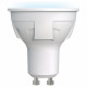 Лампа светодиодная (UL-00002421) Uniel GU10 6W 4000K матовая LED-JCDR 6W/NW/GU10/FR PLP01WH