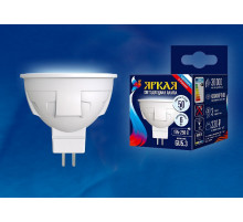 Лампа светодиодная (UL-00002422) Uniel GU5.3 6W 4000K матовая LED-JCDR 6W/NW/GU5.3/FR PLP01WH