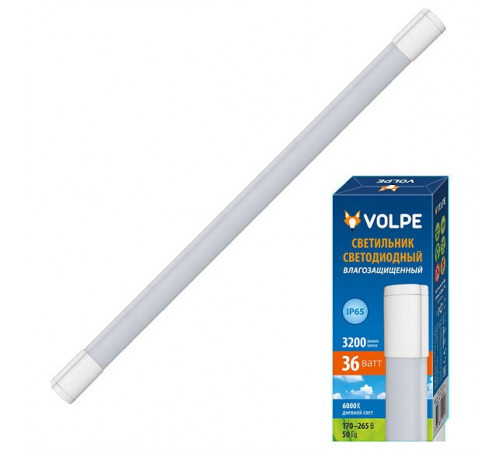 Потолочный светодиодный светильник (UL-00002582) Volpe ULT-Q218 36W/DW IP65 White