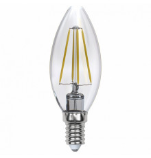 Лампа светодиодная филаментная (UL-00002862) Uniel E14 5W 4000K LED-C35-5W/NW/E14/CL/DIM GLA01TR