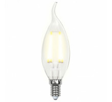 Лампа светодиодная филаментная (UL-00002863) Uniel E14 5W 3000K LED-CW35-5W/WW/E14/CL/DIM GLA01TR