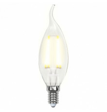 Лампа светодиодная филаментная (UL-00002863) Uniel E14 5W 3000K LED-CW35-5W/WW/E14/CL/DIM GLA01TR