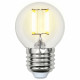 Лампа светодиодная филаментная (UL-00002871) Uniel E27 5W 4000K LED-G45-5W/NW/E27/CL/DIM GLA01TR