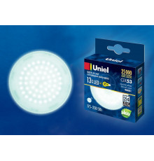Лампа светодиодная (UL-00003723) Uniel GX53 13W 4000K матовая LED-GX53-13W/NW/GX53/FR PLZ01WH