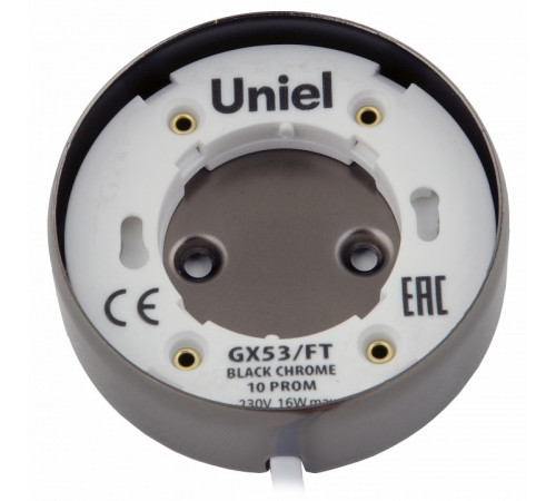 Накладной светильник Uniel GX53/FT BLACK CHROME 10 PROM UL-00003735