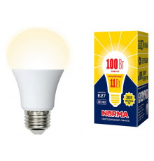 Лампа светодиодная (UL-00003787) Volpe E27 11W 3000K матовая LED-A60-11W/WW/E27/FR/NR