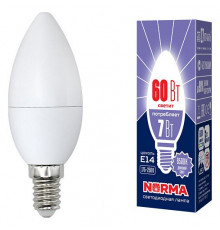 Лампа светодиодная (UL-00003794) Volpe E14 7W 6500K матовая LED-C37-7W/DW/E14/FR/NR