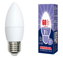 Лампа светодиодная (UL-00003797) Volpe E27 7W 6500K матовая LED-C37-7W/DW/E27/FR/NR