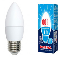 Лампа светодиодная (UL-00003798) Volpe E27 7W 4000K матовая LED-C37-7W/NW/E27/FR/NR