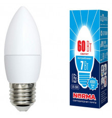 Лампа светодиодная (UL-00003798) Volpe E27 7W 4000K матовая LED-C37-7W/NW/E27/FR/NR