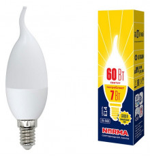 Лампа светодиодная (UL-00003800) Volpe E14 7W 4000K матовая LED-CW37-7W/NW/E14/FR/NR