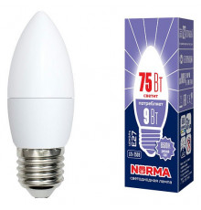 Лампа светодиодная (UL-00003805) Volpe E27 9W 6500K матовая LED-C37-9W/DW/E27/FR/NR