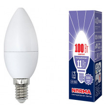 Лампа светодиодная (UL-00003810) Volpe E14 11W 6500K матовая LED-C37-11W/DW/E14/FR/NR