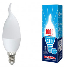 Лампа светодиодная (UL-00003816) Volpe E14 11W 4000K матовая LED-CW37-11W/NW/E14/FR/NR