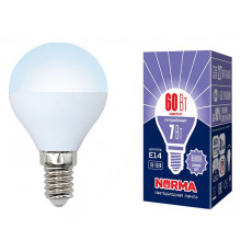 Лампа светодиодная (UL-00003818) Volpe E14 7W 6500K матовая LED-G45-7W/DW/E14/FR/NR