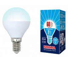 Лампа светодиодная (UL-00003819) Volpe E14 7W 4000K матовая LED-G45-7W/NW/E14/FR/NR