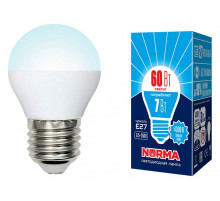 Лампа светодиодная (UL-00003822) Volpe E27 7W 4000K матовая LED-G45-7W/NW/E27/FR/NR