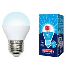 Лампа светодиодная (UL-00003822) Volpe E27 7W 4000K матовая LED-G45-7W/NW/E27/FR/NR
