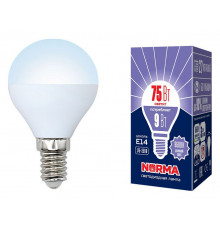 Лампа светодиодная (UL-00003824) Volpe E14 9W 6500K матовая LED-G45-9W/DW/E14/FR/NR