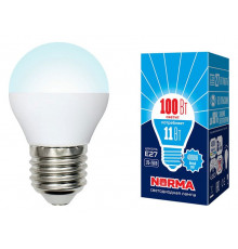Лампа светодиодная (UL-00003834) Volpe E27 11W 4000K матовая LED-G45-11W/NW/E27/FR/NR