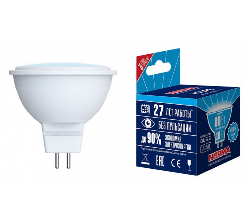 Лампа светодиодная (UL-00003841) Volpe GU5.3 10W 4000K матовая LED-JCDR-10W/NW/GU5.3/NR