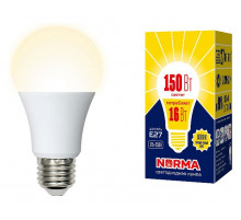Лампа светодиодная (UL-00004027) Volpe E27 16W 3000K матовая LED-A60-16W/WW/E27/FR/NR