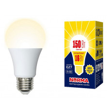 Лампа светодиодная (UL-00004027) Volpe E27 16W 3000K матовая LED-A60-16W/WW/E27/FR/NR