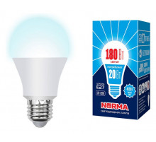 Лампа светодиодная (UL-00004029) Volpe E27 20W 4000K матовая LED-A65-20W/NW/E27/FR/NR