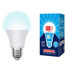 Лампа светодиодная (UL-00004029) Volpe E27 20W 4000K матовая LED-A65-20W/NW/E27/FR/NR
