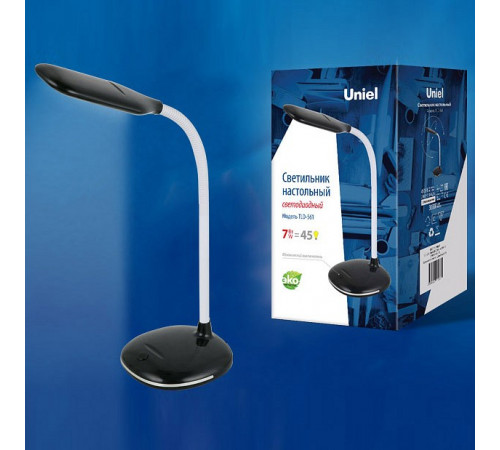 Настольная лампа (UL-00004462) Uniel TLD-561 Black/LED/450Lm/4500K