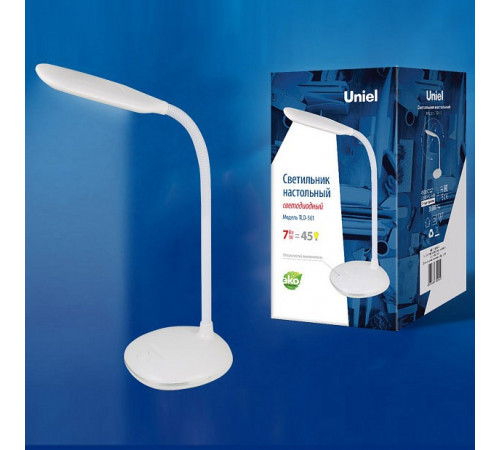 Настольная лампа (UL-00004463) Uniel TLD-561 White/LED/450Lm/4500K Настольная лампа (UL-00004463) Uniel TLD-561 White/LED/450Lm/4500K
