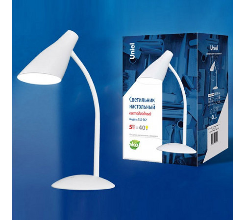 Настольная лампа (UL-00004464) Uniel TLD-562 White/LED/360Lm/4500K/Dimmer Настольная лампа (UL-00004464) Uniel TLD-562 White/LED/360Lm/4500K/Dimmer