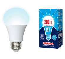 Лампа светодиодная (UL-00004470) Volpe E27 25W 4000K матовая LED-A70-25W/4000K/E27/FR/NR