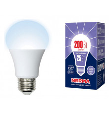 Лампа светодиодная (UL-00004471) Volpe E27 25W 6500K матовая LED-A70-25W/6500K/E27/FR/NR