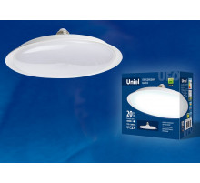 Лампа светодиодная (UL-00004572) Uniel E27 20W 6500K матовая LED-U165-20W/6500K/E27/FR PLU01WH