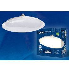 Лампа светодиодная (UL-00004576) Uniel E27 60W 3000K матовая LED-U270-60W/3000K/E27/FR PLU01WH