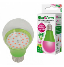 Лампа светодиодная для растений (UL-00004581) Uniel E27 8W прозрачная LED-A60-8W/SPSB/E27/CL PLP30GR