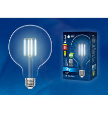 Лампа светодиодная филаментная (UL-00004859) Uniel E27 10W 4000K прозрачная LED-G125-10W/NW/E27/CL PLS02WH