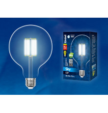 Лампа светодиодная филаментная (UL-00004861) Uniel E27 15W 4000K прозрачная LED-G125-15W/4000K/E27/CL PLS02WH