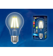 Лампа светодиодная филаментная (UL-00004868) Uniel E27 15W 3000K прозрачная LED-A70-15W/3000K/E27/CL PLS02WH
