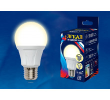 Лампа светодиодная (UL-00005030) Uniel E27 13W 3000K матовая LED-A60 13W/3000K/E27/FR PLP01WH