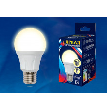 Лампа светодиодная (UL-00005030) Uniel E27 13W 3000K матовая LED-A60 13W/3000K/E27/FR PLP01WH