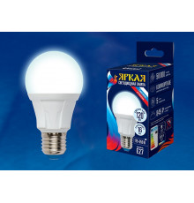 Лампа светодиодная (UL-00005034) Uniel E27 16W 4000K матовая LED-A60 16W/4000K/E27/FR PLP01WH
