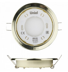 Встраиваемый светильник (UL-00005053) Uniel GX53/H2 Gold 10 Prom