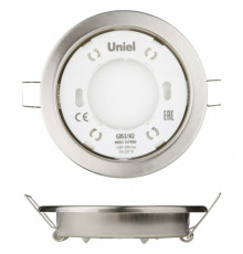 Встраиваемый светильник (UL-00005054) Uniel GX53/H2 Nickel 10 Prom