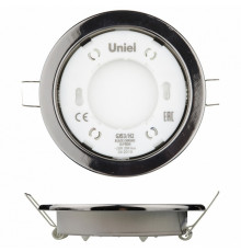 Встраиваемый светильник (UL-00005055) Uniel GX53/H2 Black Chrome 10 Prom