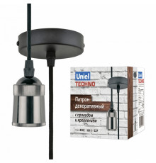 Патрон (UL-00005287) Uniel Techno DLC-T-S31/E27 TS/1M/BL Pearl Black