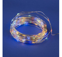 Светодиодная гирлянда Uniel Роса (UL-00005483) разноцветный ULD-S1000-100/SCB/3AA Multi IP20 Dew