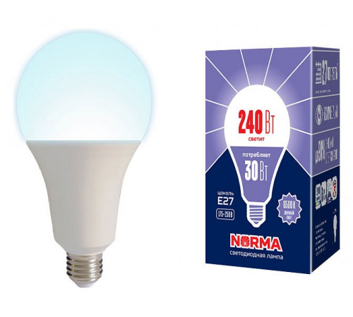 Лампа светодиодная Volpe E27 30W 6500K матовая LED-A95-30W/6500K/E27/FR/NR UL-00005606 Лампа светодиодная Volpe E27 30W 6500K матовая LED-A95-30W/6500K/E27/FR/NR UL-00005606