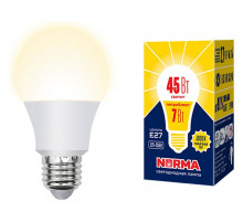 Лампа светодиодная Volpe Norma LED-A60-7W/3000K/E27/FR/NR картон UL-00005619
